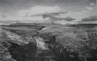 Ink on canvas 33.5 x 23.5