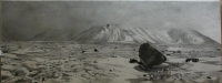 Ink on canvas  60 x 22